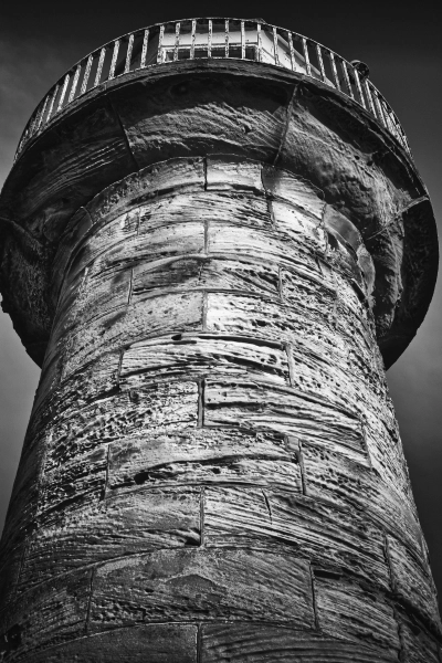 Stone tower from below