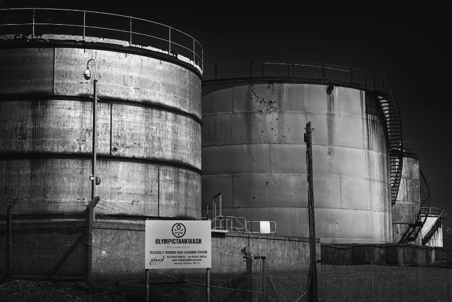 Two storage tanks