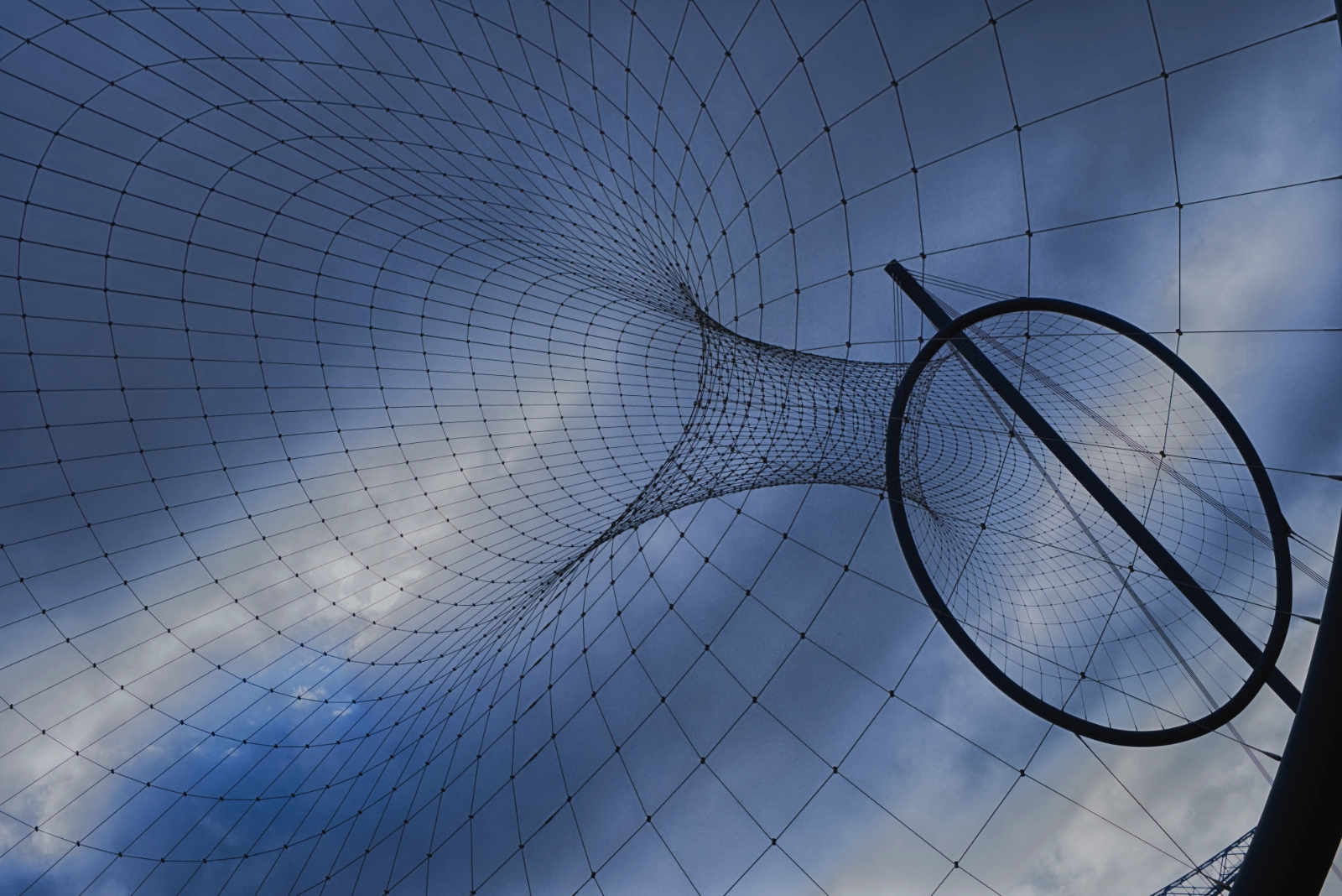 Temenos sculpture in colour, Middlesbrough
