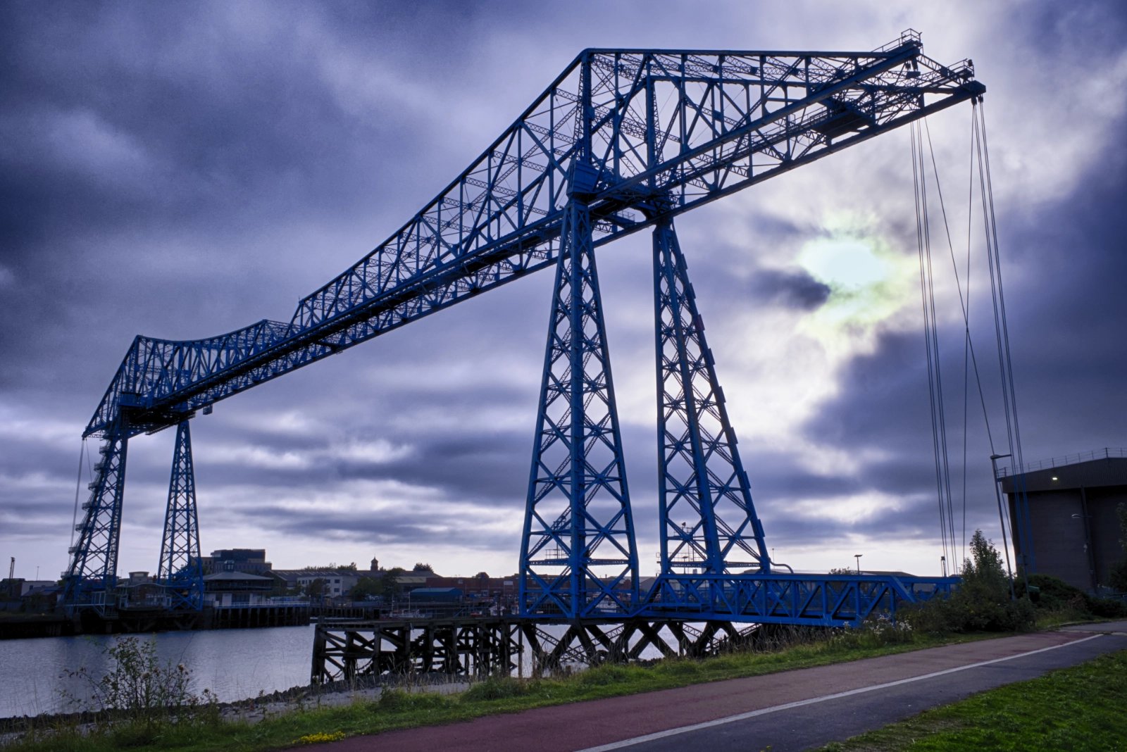 Transporter Bridge in colour, Middlesbrough