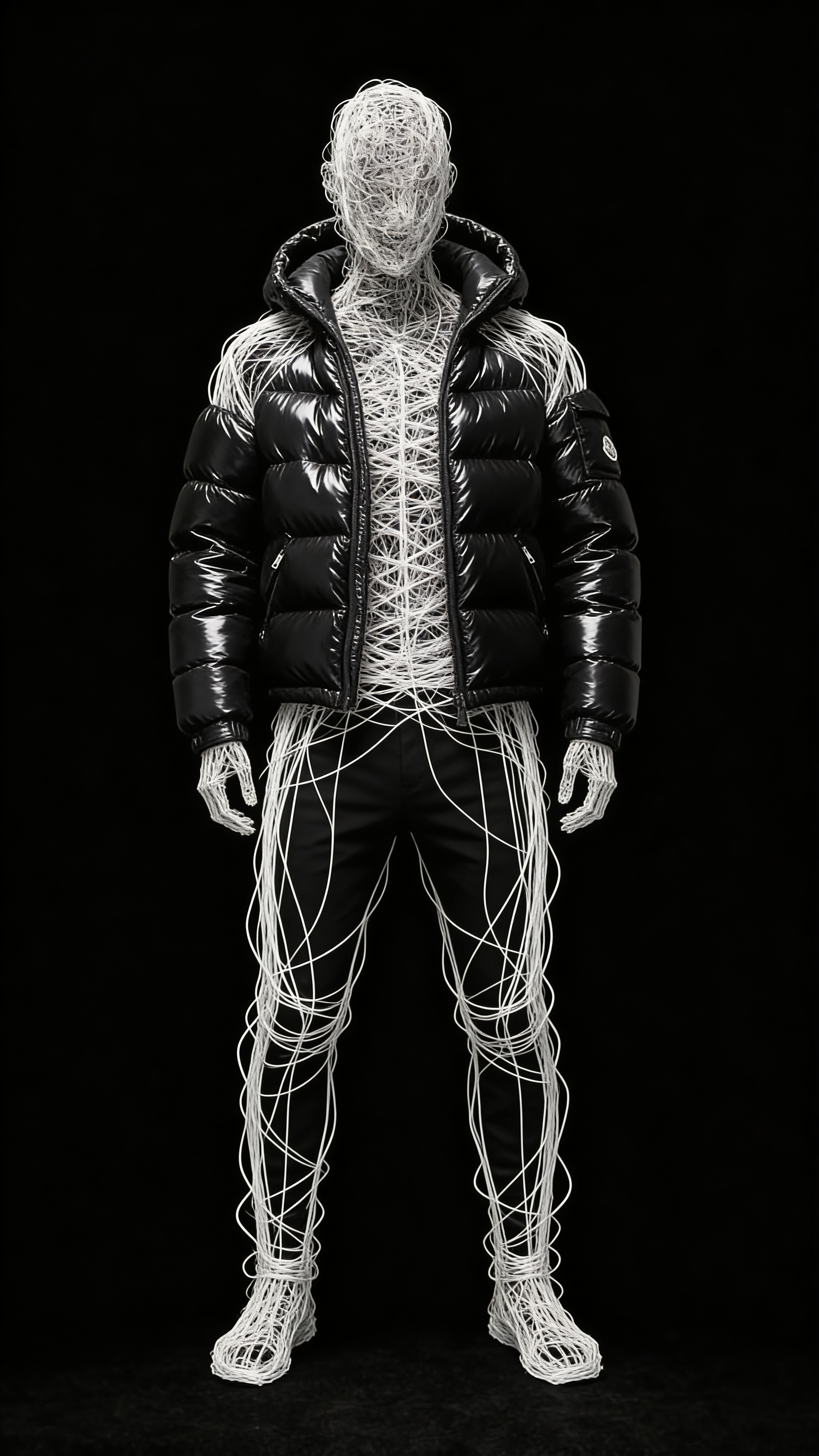 Wireframe Borolad standing